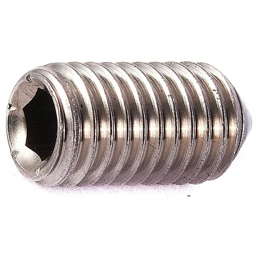 Belső kulcsnyilású hernyócsavar kúpos véggel, A4, Saválló, M8x20